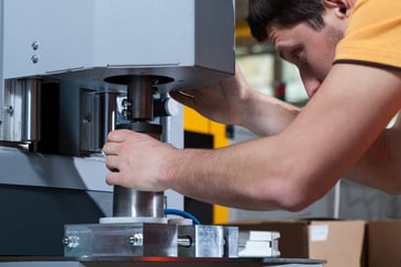 Man working on a machine